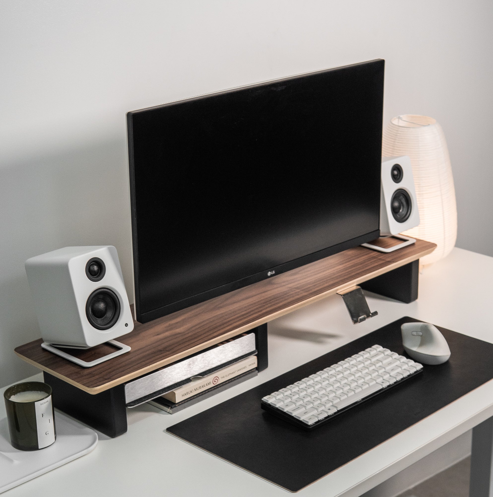 Desk Setup Cockpit | Walnut